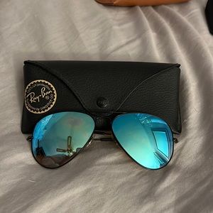 Ray ban aviator blue flash